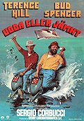 Pari e dispari 1978 movie poster Terence Hill Bud Spencer Sergio Corbucci Fish and shark Ships and navy