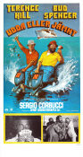 Pari e dispari 1978 movie poster Terence Hill Bud Spencer Sergio Corbucci Fish and shark Ships and navy