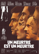 Un meurtre est un meurtre 1972 poster Jean-Claude Brialy Etienne Périer