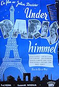 Sous le Ciel de Paris 1951 movie poster Brigitte Auber Jean Brochard René Blancard Julien Duvivier