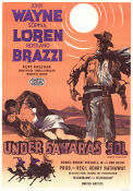 Under Saharas sol 1957 poster John Wayne Sophia Loren Rossano Brazzi Henry Hathaway Hitta mer: Africa