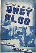 Ungt blod 1937 movie poster Sonja Wigert Norway