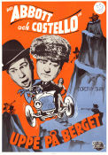 Uppe på berget 1951 poster Abbott and Costello Bud Abbott Lou Costello Dorothy Shay Charles Lamont Berg