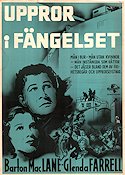 Uppror i fängelset 1938 poster Barton MacLane Glenda Farrell Paul Hurst Arthur Lubin