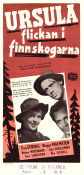 Ursula flickan i Finnskogarna 1953 poster Eva Stiberg Birger Malmsten Naima Wifstrand Ivar Johansson Berg