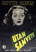 Utan samvete 1951 poster Bette Davis Gary Merrill Emlyn Williams Irving Rapper Film Noir