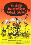 Va gjorde du egentligen i kriget farsan 1966 poster James Coburn Dick Shawn Blake Edwards