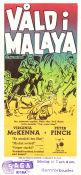 Våld i Malaya 1956 poster Virginia McKenna Peter Finch Jack Lee Filmen från: Australia Krig Asien