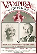 Old Dracula 1974 movie poster David Niven Teresa Graves Peter Bayliss Clive Donner