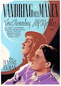 Wandering with the Moon 1945 movie poster Eva Henning Alf Kjellin Stig Järrel Hasse Ekman Romance