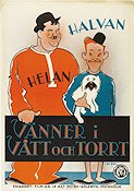 Blotto 1930 movie poster Laurel and Hardy Helan och Halvan