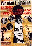 Our Man in Havanna 1960 movie poster Alec Guinness Maureen O´Hara Graham Greene Carol Reed