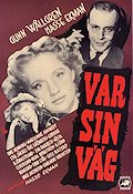 Var sin väg 1948 movie poster Gunn Wållgren Hasse Ekman Medicine and hospital