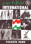 Varieté International Folkets park 1965 affisch Csardasbaletten Rodolfo Hungary band Eva Gaal Sandor Puskas Sari Gencsi