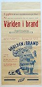Världen i brand 1934 movie poster War