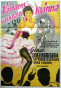 La donna piu bella del mondo 1955 movie poster Gina Lollobrigida Vittorio Gassman Robert Alda Robert Z Leonard