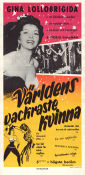 La donna piu bella del mondo 1955 poster Gina Lollobrigida Robert Z Leonard