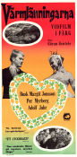 Värmlänningarna 1957 movie poster Busk Margit Jonsson Per Myrberg Adolf Jahr Göran Gentele