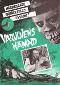 Varulvens hämnd 1965 poster Fred Pinero Babette Sherrill Bill Marcus William Grefé