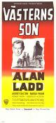 Västerns son 1954 poster Alan Ladd Audrey Dalton Marisa Pavan Delmer Daves