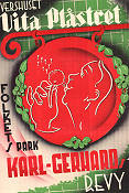 Vershuset Vita plåstret 1936 poster Karl-Gerhard Folkets park Revy