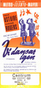 Vi dansar igen 1949 poster Fred Astaire Ginger Rogers Oscar Levant Charles Walters Musikaler