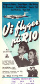 Vi flyger på Rio 1949 poster Sonja Wigert Åke Ohberg
