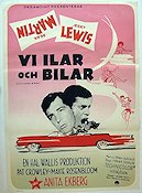 Hollywood or Bust 1956 movie poster Dean Martin Jerry Lewis Anita Ekberg Cars and racing