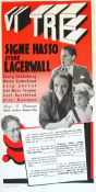 Vi tre 1940 movie poster Signe Hasso Sture Lagerwall Olle Bauman Schamyl Bauman Writer: Gösta Stevens Kids