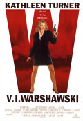 V.I. Warshawski 1991 movie poster Kathleen Turner Jay O Sanders Charles Durning Jeff Kanew