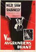 Vid avgrundens brant 1959 poster Cornel Wilde Victoria Shaw Don Siegel Berg