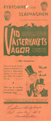 Vester vov vov 1927 movie poster Fyrtornet och Släpvagnen Fy og Bi Lau Lauritzen Ships and navy Denmark