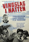 Vingslag i natten 1953 movie poster Edvin Adolphson Lars Ekborg Pia Skoglund Nils Hallberg Kenne Fant Writer: Sven Edvin Salje