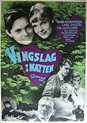 Vingslag i natten 1953 movie poster Edvin Adolphson Lars Ekborg Pia Skoglund Nils Hallberg Kenne Fant Writer: Sven Edvin Salje