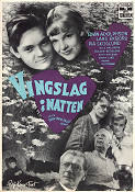 Vingslag i natten 1953 movie poster Edvin Adolphson Lars Ekborg Pia Skoglund Nils Hallberg Kenne Fant Writer: Sven Edvin Salje