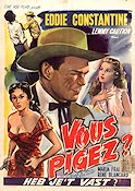 Vous pigez 1955 movie poster Eddie Constantine