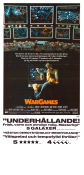 WarGames 1983 movie poster Matthew Broderick Ally Sheedy John Wood John Badham Cult movies