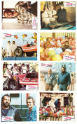 Altrimenti ci arrabbiamo! 1974 lobby card set Terence Hill Bud Spencer Patty Shepard Marcello Fondato Cars and racing