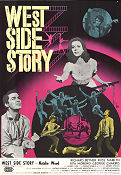 West Side Story 1961 poster Natalie Wood George Chakiris Rita Moreno Jerome Robbins Musik: Leonard Bernstein Gäng Musikaler