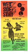 West Side Story 1961 movie poster Natalie Wood George Chakiris Rita Moreno Jerome Robbins Music: Leonard Bernstein Gangs Musicals