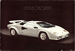 White Lamborghini Scandecor 1986 poster Cars and racing