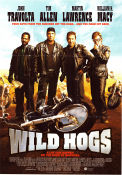 Wild Hogs 2007 movie poster Tim Allen Martin Lawrence John Travolta William H Macy Walt Becker Motorcycles