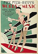 Words and Music 1929 movie poster James Tinling Eric Rohman art Musicals