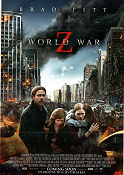 World War Z 2013 movie poster Brad Pitt Mireille Enos Daniella Kertesz Marc Forster