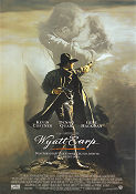 Wyatt Earp 1994 movie poster Kevin Costner Dennis Quaid Gene Hackman Lawrence Kasdan