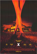 X 2022 movie poster Mia Goth Jenna Ortega Brittany Snow Ti West