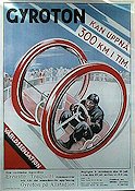 Gyroton Ernesto Traquelli 1935 poster Motorcycles