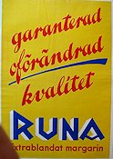 Runa margarin 1932 poster Food and drink