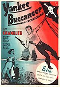 Yankee Buccaneer 1953 movie poster Jeff Chandler
