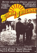 Ziemia obiecana 1975 movie poster Daniel Olbrychski Wojciech Pszoniak Andrzej Seweryn Andrzej Wajda Poster from: Poland